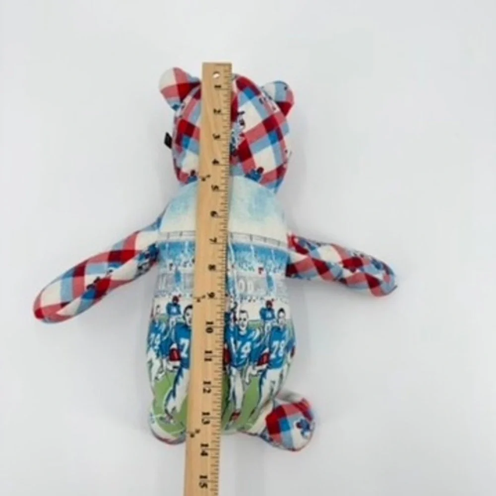 SFP Christopher Holland Brandt Football Patchwork Teddy Bear Handmade USA 14